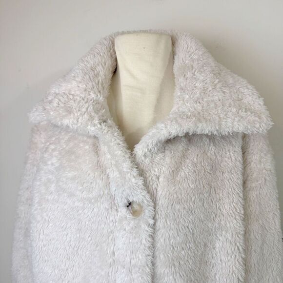 ANTHROPOLOGIE Current Air Sherpa puffer coat | medium | teddy coat - Picture 4 of 13